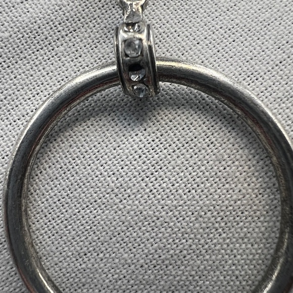 Chico's seahorse, jadeite, seashell long pendant silver tone necklace - Picture 3 of 14